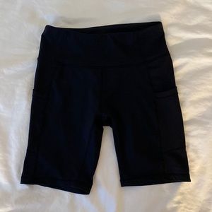 8” High Waist Biker Shorts
